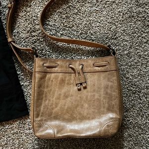 Frye Melissa Leather Bucket Bag